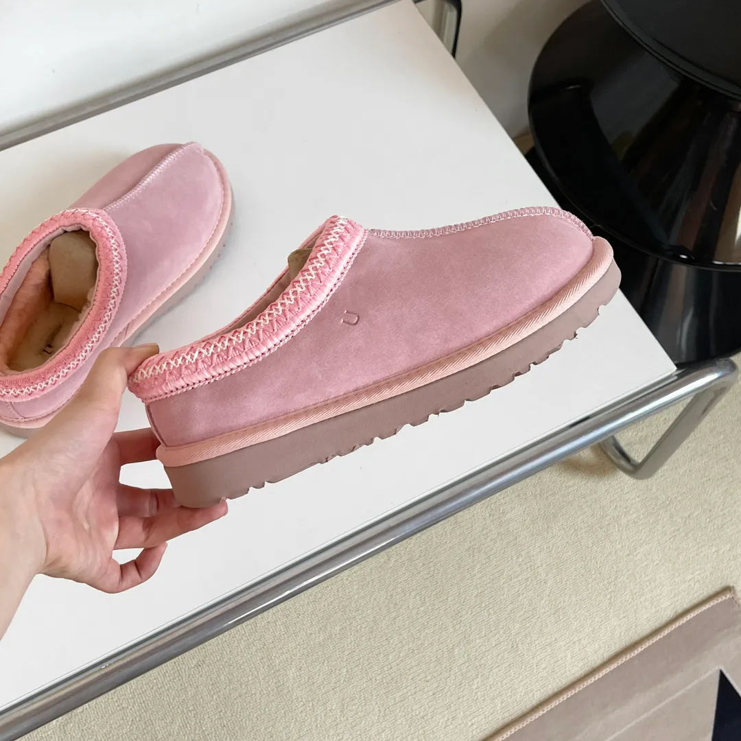 Dameslaarzen Tasman Slippers Tazz Slipper Heren Bont Slippers Mosterdzaad Ultra Mini Platform Laars Kastanje Zwart Schapenvacht Slip-On Flats Suède Wolmix Winterlaarzen