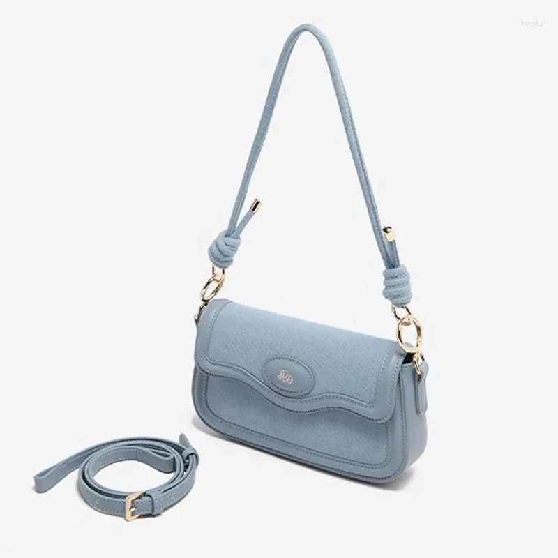 Avondtassen Damestas 2023 Denim Onderarm Klein Vierkant Crossbody Damestasje Schoudertas Retro Premium Gevoel Vintage Woon-werkverkeer Jean Tot