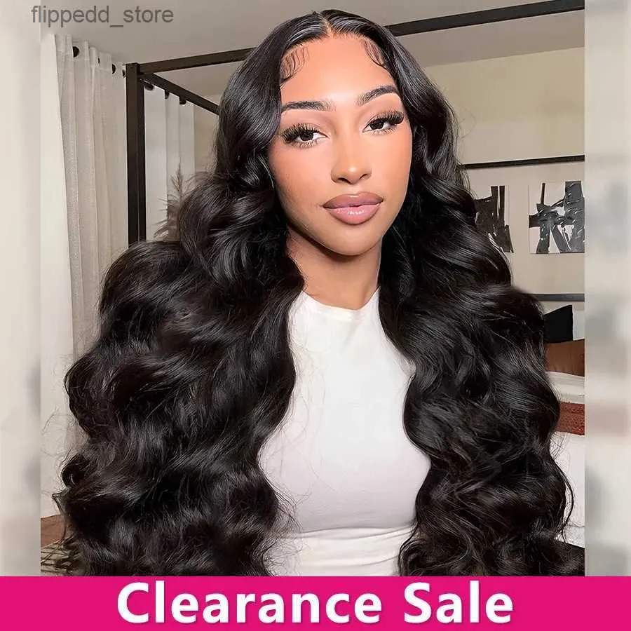 Synthetic Wigs HD Transparent 13x4 13x6 Body Wave Lace Front Human Hair Wigs Glueless Preplucked Wigs Human Hair Ready To Wear 4x4 Closure Wig Q231019