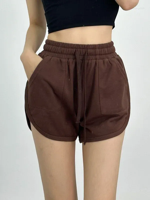 New Sports Home Shorts Women Summer Casual Thin Shorts Solid Color