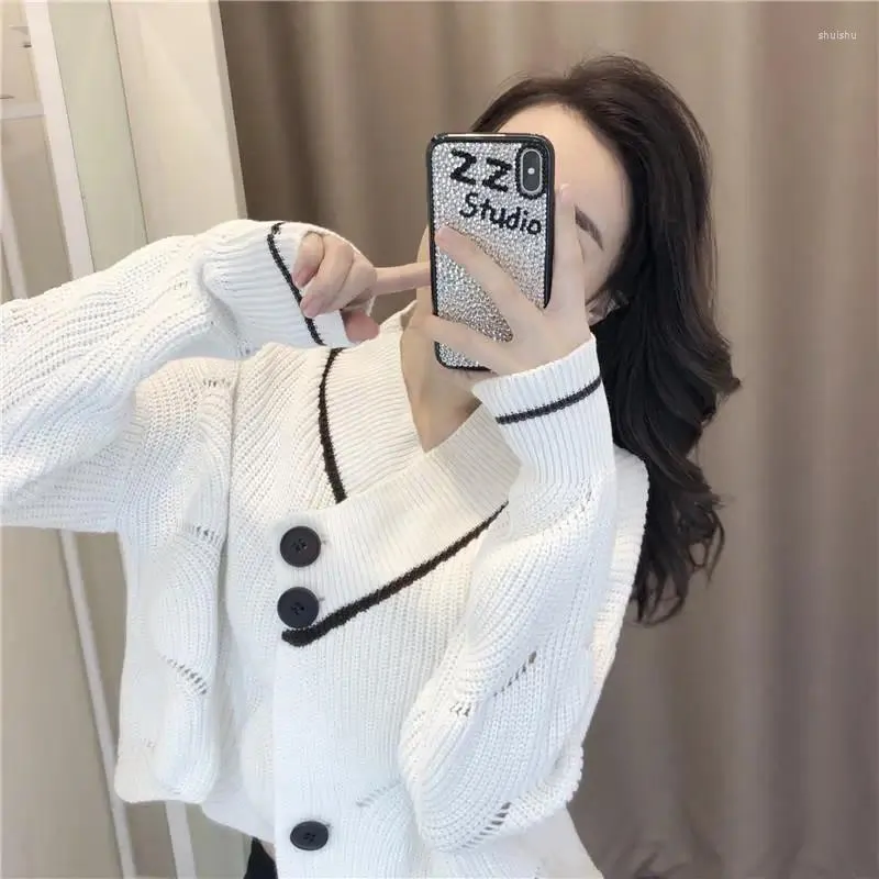 Sweats à capuche pour femmes 2023 Spring Light Luxe Mode Vêtements Femmes Cardigan Version coréenne Lâche All-Match Pull Manteau Court Boutique