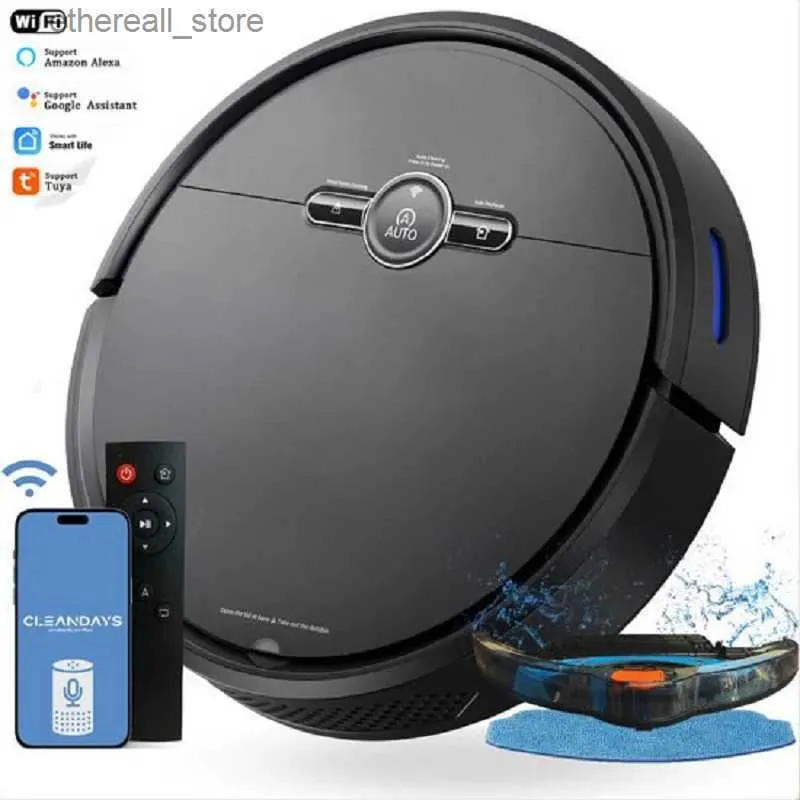 Robotic Vacuums Robot Vacuum Cleaner Smart 3800Pa Tuya With Charging