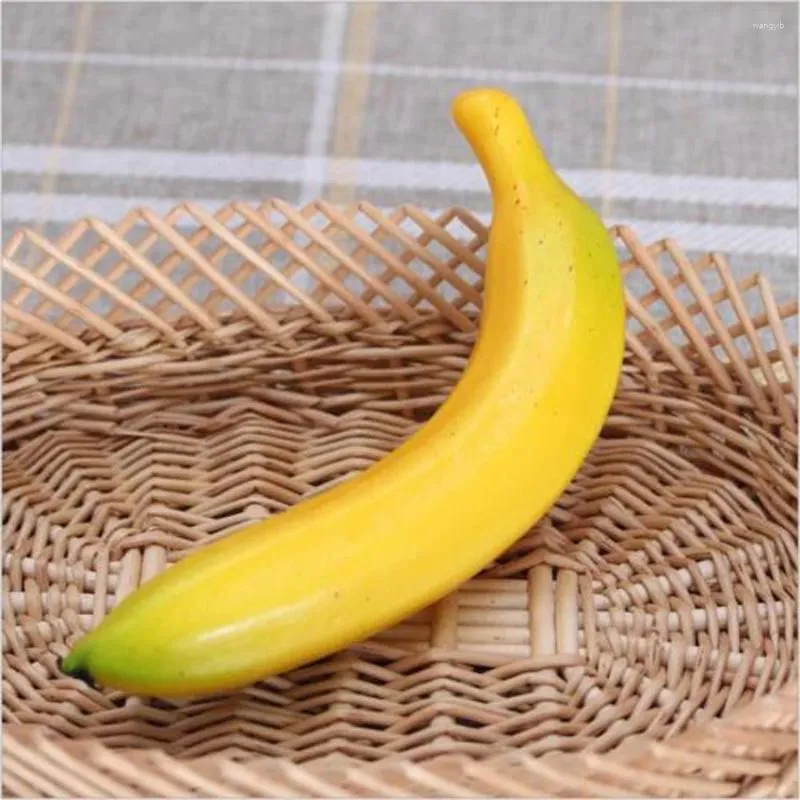 Party Decoration Fruit Home Decor Props 6pcs Lightweight Artificial Bananas Plastic Foam Decorative Simulation Durable Practical