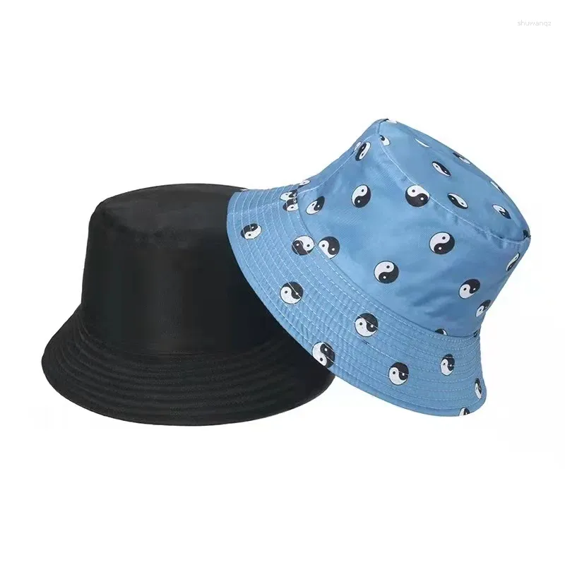 Double Sided Fishing Hat For Boys And Girls Cow Print Beret 2023