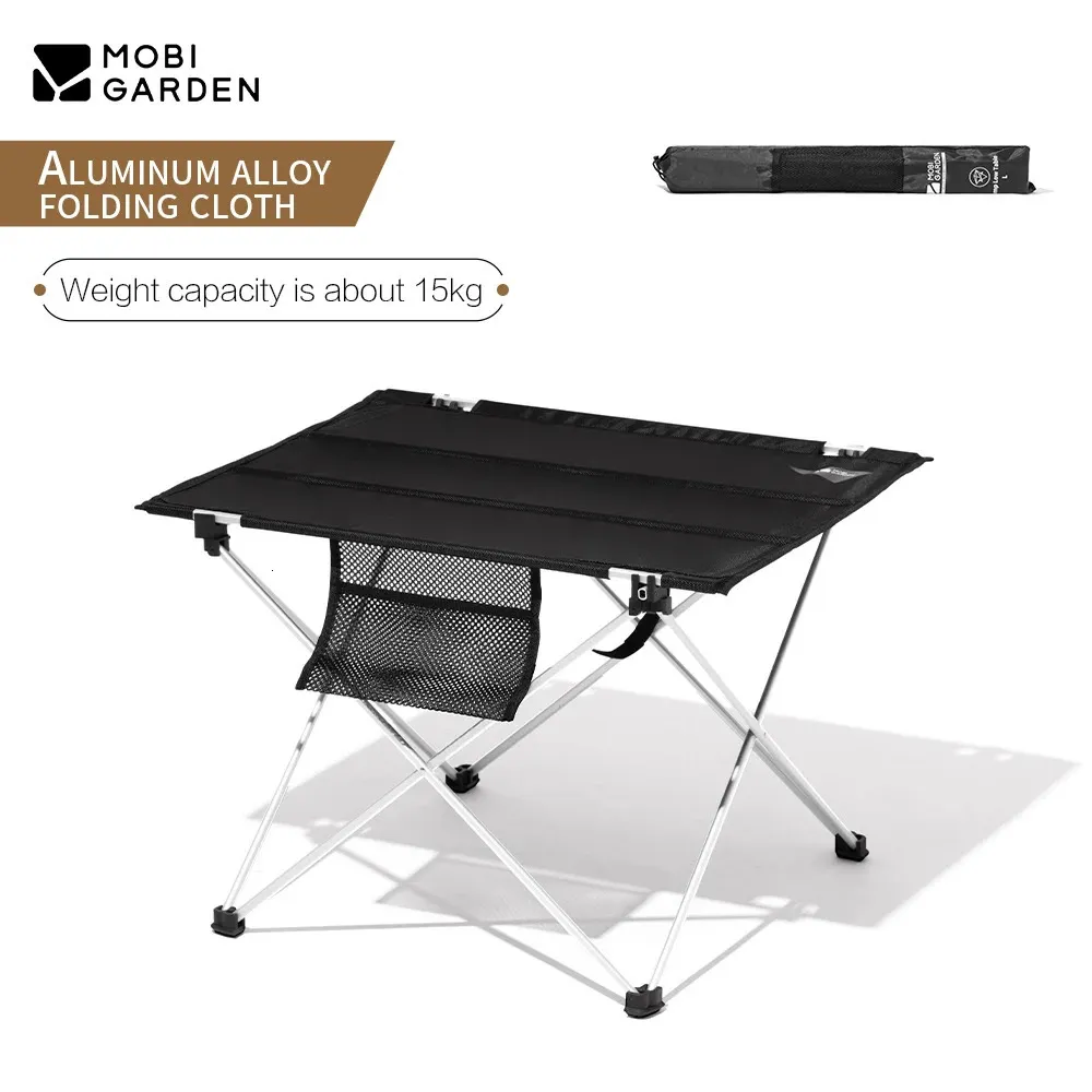 Camp Furniture Outdoor Camping Table Portable Foldble Desk Furniture Computer Bed Ultralight Aluminium Vandring Klättring Picknick 231018