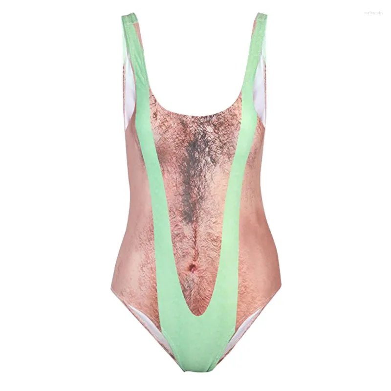 Funny one piece swimsuit 2025