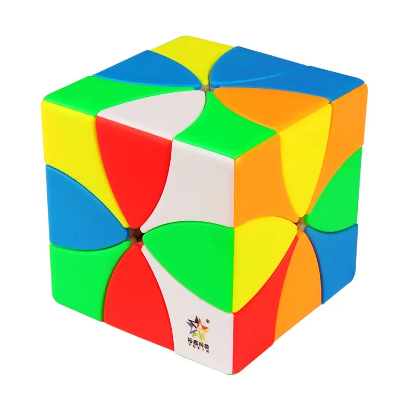 Cubes magiques est Yuxin huit pétales Cube magique magnétique Puzzle sans autocollant Puzzle éducatif professionnel idée cadeau cubo magico Kid jouets 231019