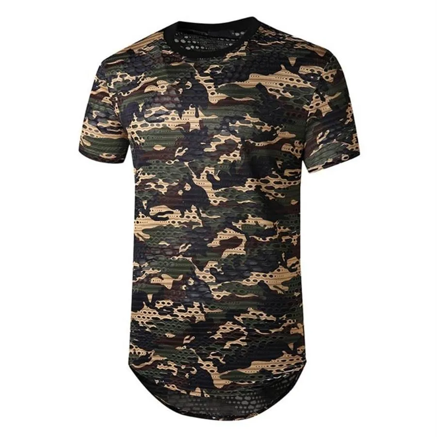 T-shirts hommes hommes t-shirt été à manches courtes haut mode dégradé sport décontracté homme confortable coton t-shirt S-2XL214C