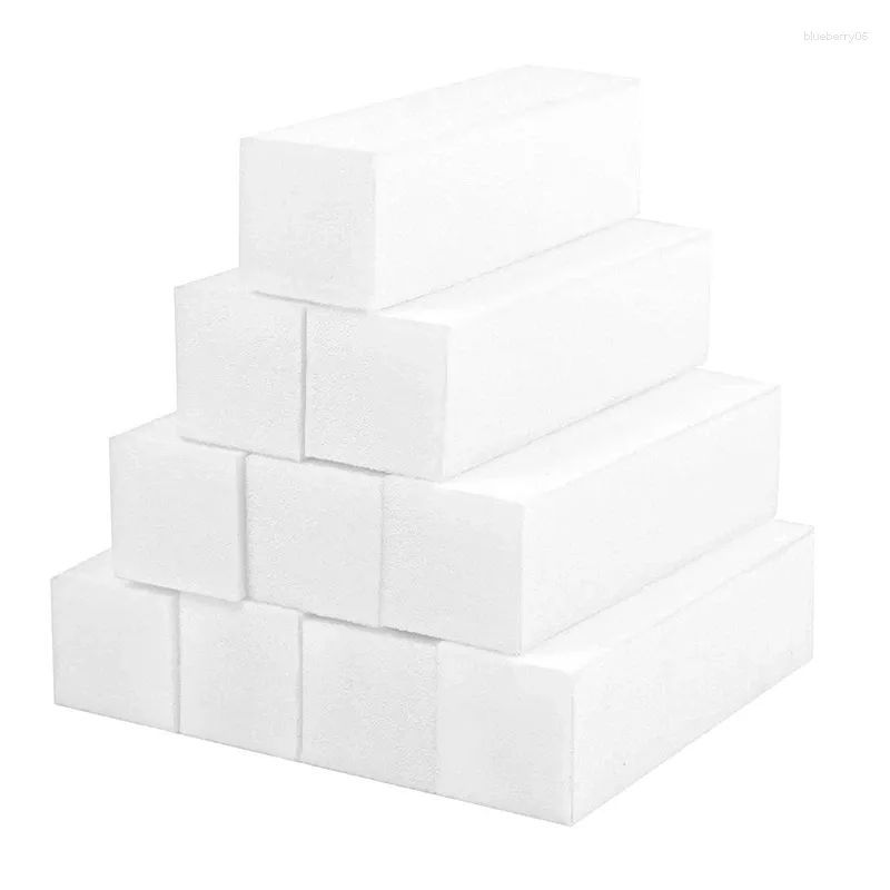 Kits d'art d'ongle 10 X blocs de ponçage blancs pour la conception bloc de polissage Surfaces fichier outil de manucure