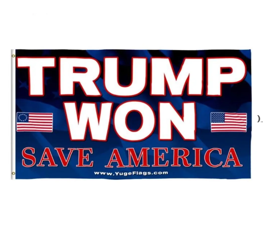 35 FT Trump Won Flag 2024 Wahlflaggen Donald The Mogul Save America