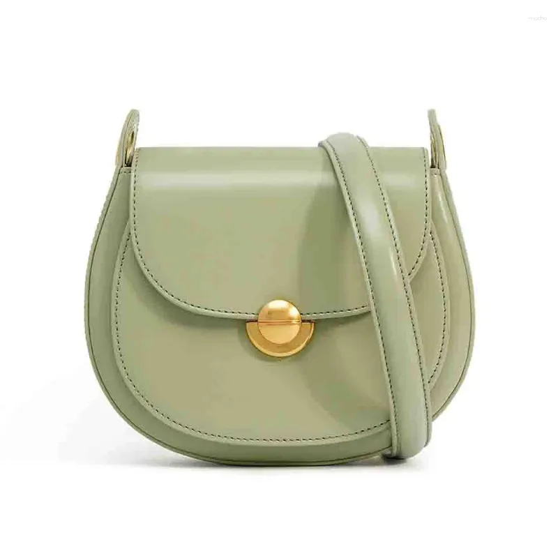 Bolsos de noche de cuero francés para mujer, bolso de hombro de piel de vaca de lujo, bonito bolso de primavera, bolso pequeño 2023