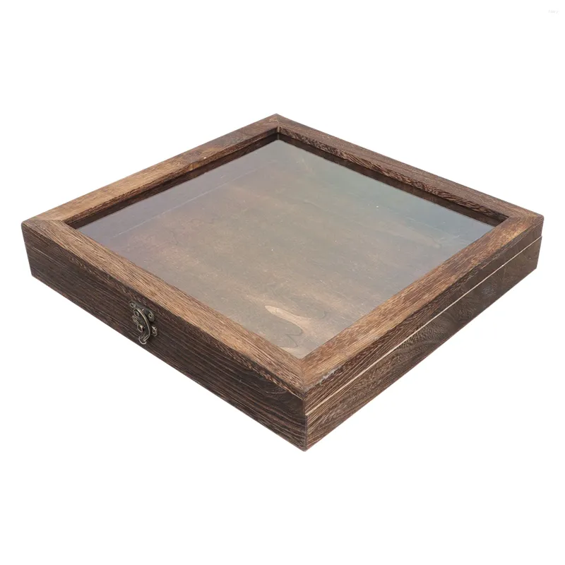 Ramar Insekt Display Case Wood Bug Box för prov Shadow Coffee Frame