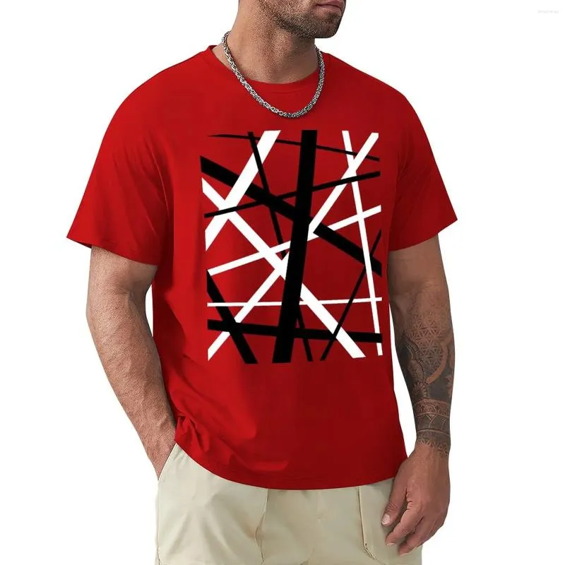 Polos pour hommes Rétro 80s Design rayé T-shirt T-shirts vierges Chemise personnalisée drôle à manches courtes T-shirt décontracté élégant