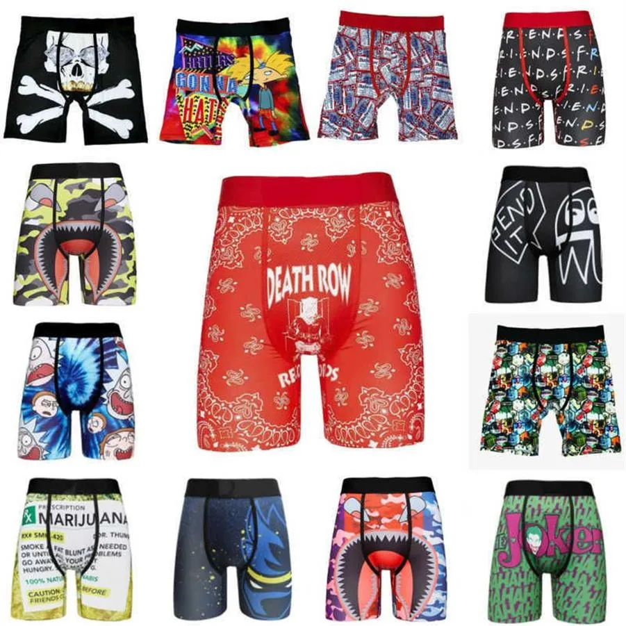 High Quality 18 Colors Designer Men Shorts With Bags Sexy Underpants Ice Silk Quick-drying Boxers Breathable Underwear Branded Mal2422
