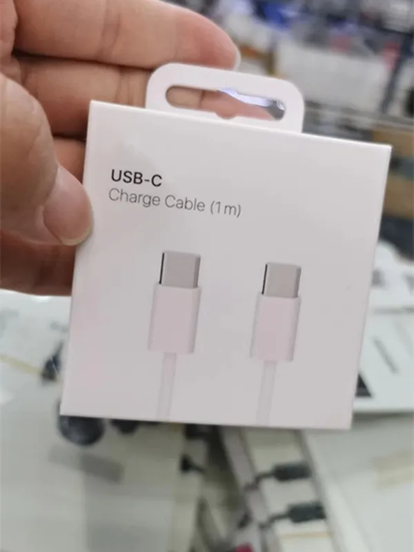 60W PD USB C do kabla danych USB C dla iPhone 15 Pro Max Plus typu C Szybki kabel ładujący z pudełkiem