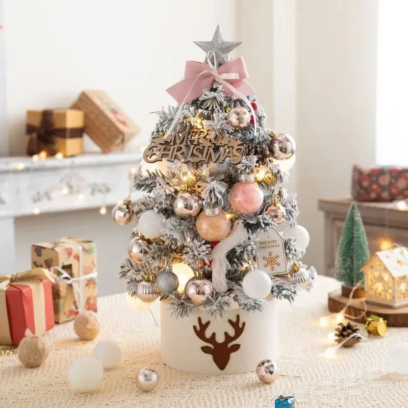 Christmas Decorations Diy Artificial Christmas Tree With LED Mini Desktop Pine PVC Christmas Decoration Year Tree Christmas Ornaments 45 60cm 231019 From 21 32 DHgate