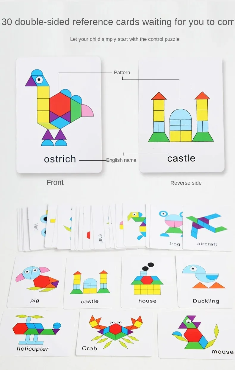 DHgate.com:Wooden 3D Geometric Shape Tangram Jigsaw Puzzle for Kids ...