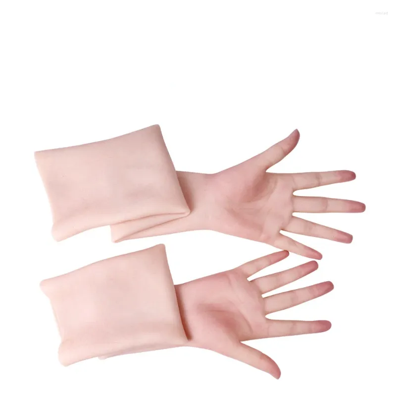 Women's Shapers Silicone Artificial Gloves For Covering Scars After Limb Hand Model Men