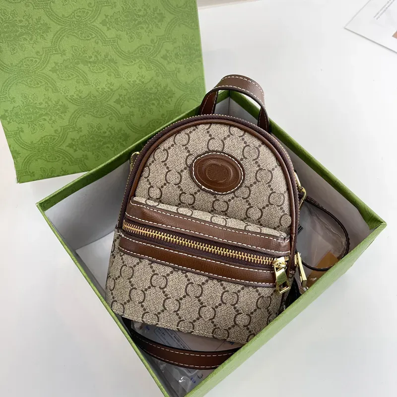 Luxury designer bag Women Fashion Designer Backpack Men Mini Schoolbag Travel satchel Classic Canvas Leather Patchwork Shouder Bags CYG24050730-
