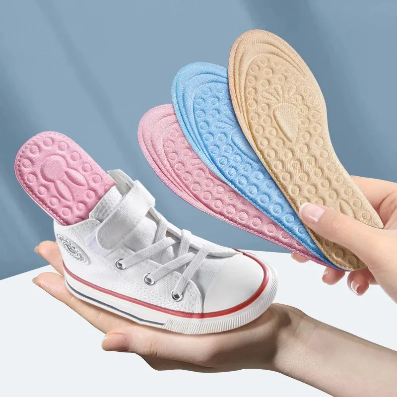 Schuhteile Zubehör Kinder Memory Foam Einlegesohlen Sportunterstützung Laufeinsatz Deodorant atmungsaktives Kissen für Füße Boy Girl Sneakers Soals Pads 231019