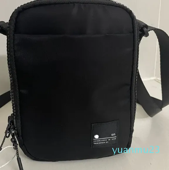 Borse da esterno unisex Borsa a tracolla Borsa da palestra Tracolla elastica regolabile Borsa a tracolla Cinture Marsupio Nero