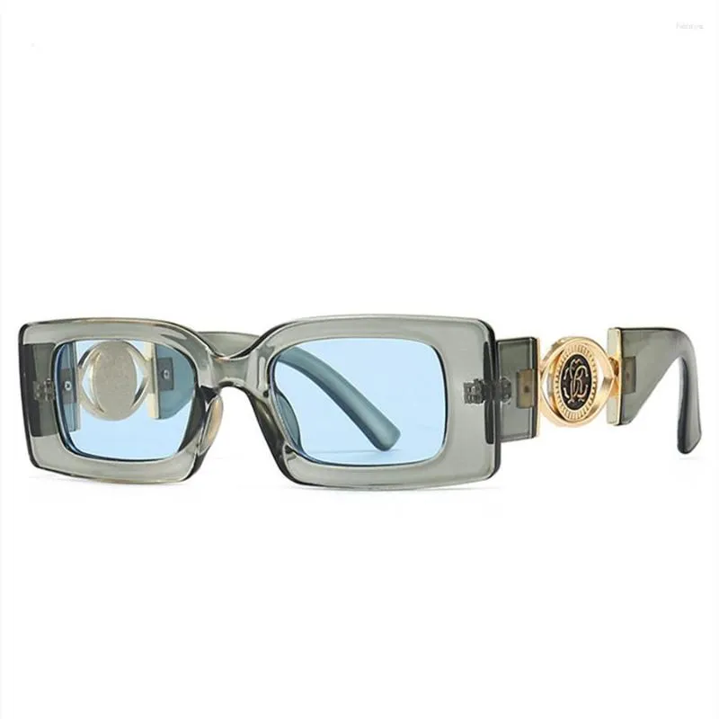 Okulary przeciwsłoneczne 2023 Retro Square dla kobiet mężczyzn Dekoracja kwiatowa moda damskie okulary przeciwsłoneczne Ins Shading Eyewear Uv400