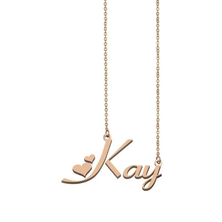 Ожерелья с подвеской Kay Name, ожерелье на заказ для женщин, девочек, друзей, день рождения, свадьба, Рождество, подарок на день матери2617