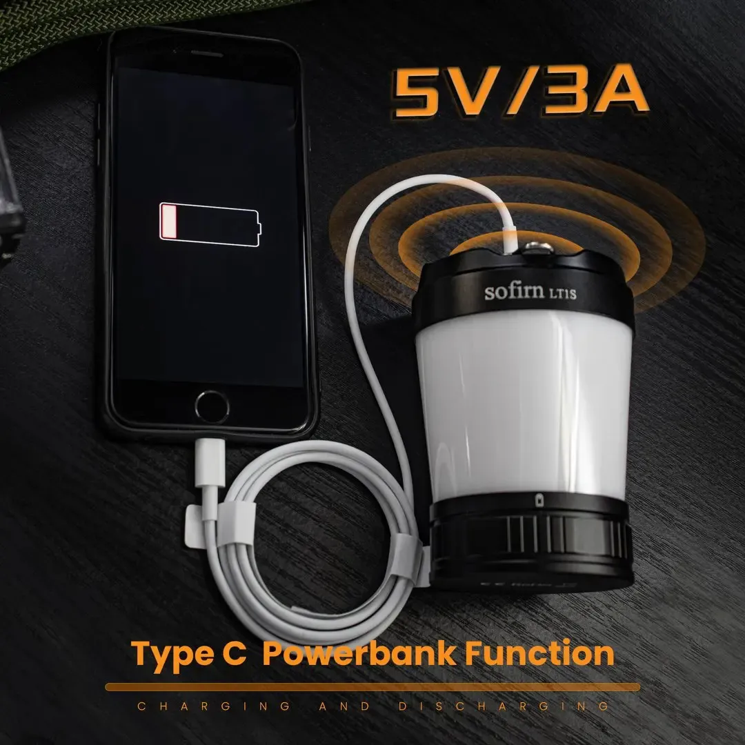 Фонарики Sofirn LT1S USB C 21700 Перезаряжаемый Походный Фонарь Мощный  Фонарик Портативный Аварийный Фонарь 2700K 6500K С Обратной Зарядкой 231018  От 4 402 руб. | DHgate