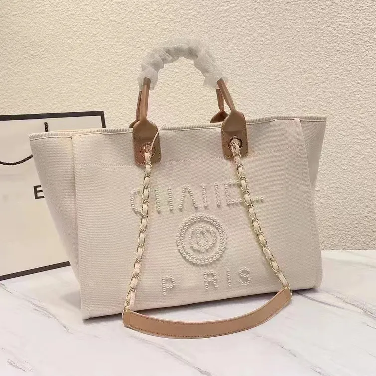 Borsa a mano di design floreale Borsa a mano classica da spiaggia TOP Borsa alla moda versatile di grande capacità per feste ad alta celebrità trasparente Beige Nero