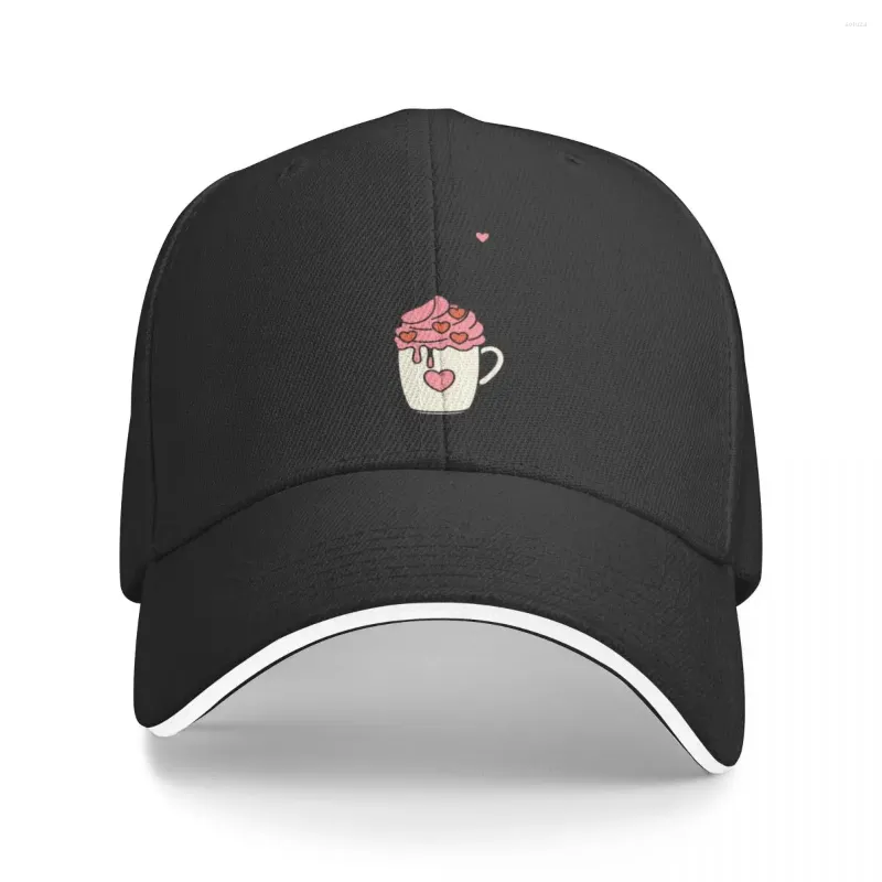 Cappellini da baseball Divertenti I Love You A Latte Coffee Pun Lover Berretto da baseball Cappello Uomo Cappelli di lusso di grandi dimensioni per donna Uomo