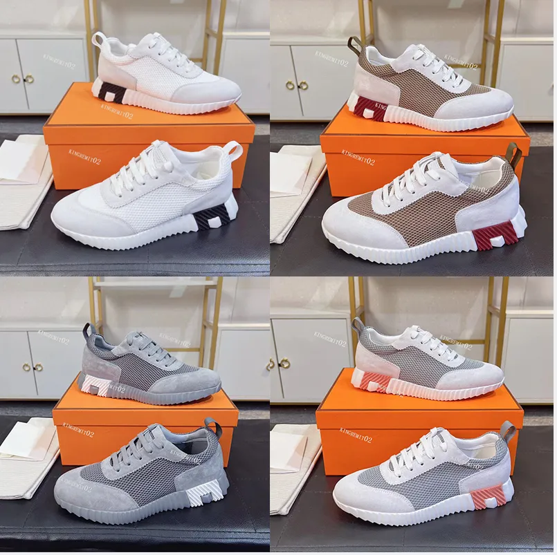 Designer-Turnschuhe, hüpfende Freizeitschuhe, Marken-Wildleder-Turnschuhe für Herren und Damen, atmungsaktive Patchwork-Mesh-Sneaker, rutschfester Gummi-Flachschuh