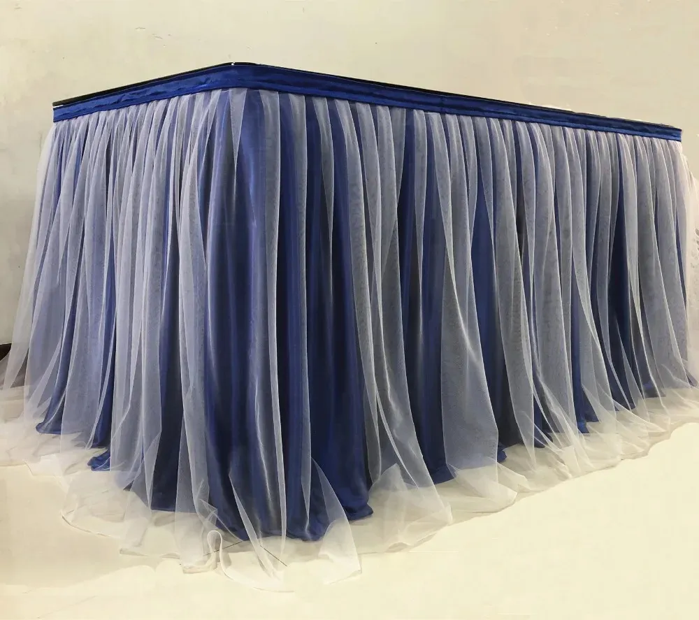 DHgate.com:Chiffon Table Skirt for Party Wedding Home Decoration ...