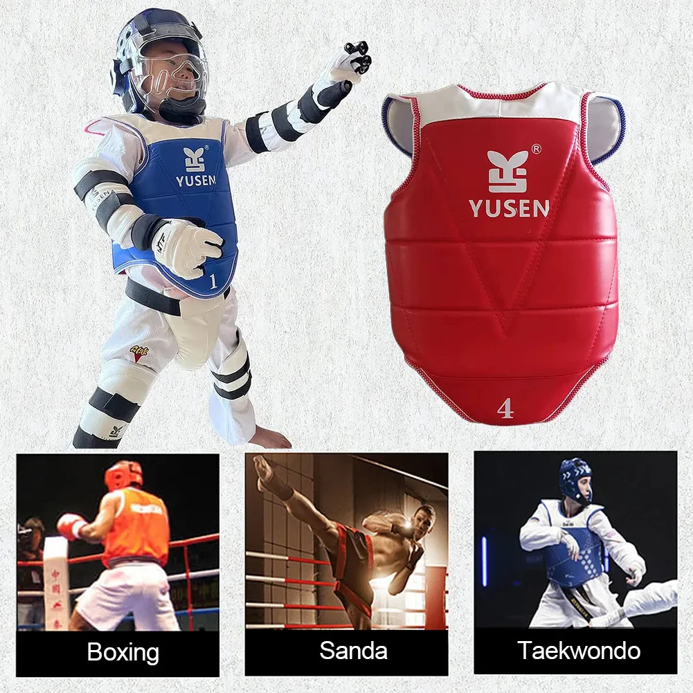 Colaxi 5-Piece Taekwondo Protective Gear Set - Chest Pad, Headgear, Shin Guards For Martial Arts Training