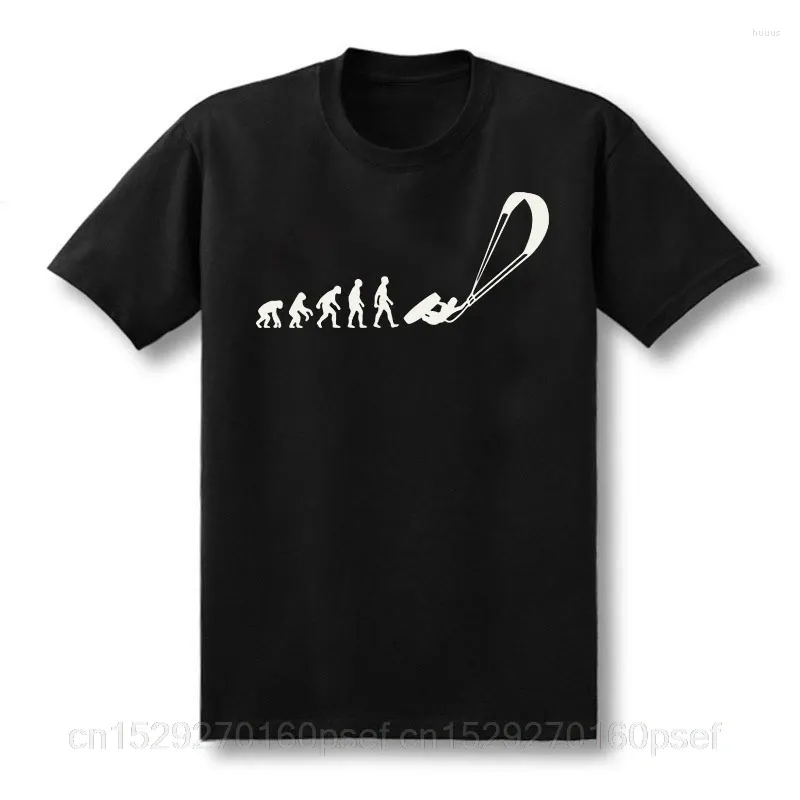 Men's T Shirts Kitesurfing Surfing Parachute Fashion Funny Quality Printing T-shirt Casual Cotton Round-neck Eu Size XS-5XL Tee