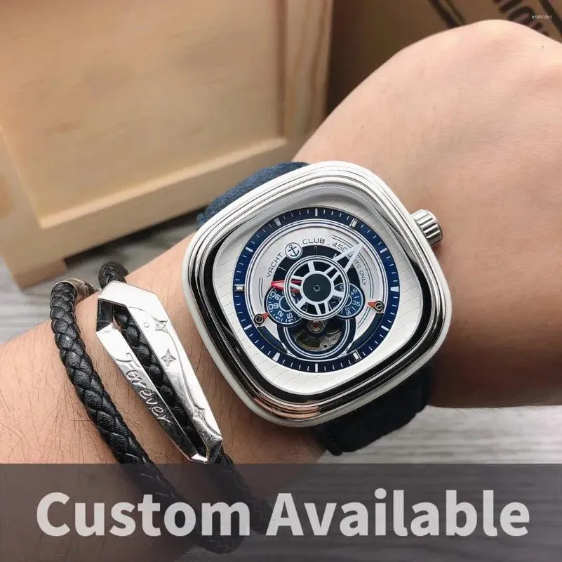 Montres-bracelets Montre-bracelet automatique en acier inoxydable pour hommes de luxe avec sept montres Horloge du vendredi - SF-P3 / 06-X215 MIYOTA 8215 Movem
