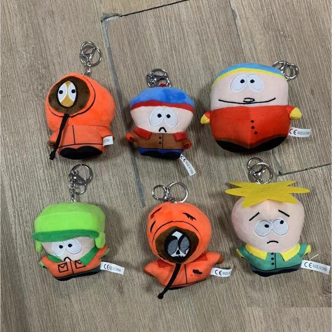 Festa Favor Banda Americana South Park Plush Chaveiro Pingente Kyle Carter Mann Kennestan Brinquedo Esqueleto Kenny Carte Drop Delivery Home G Dhrxk