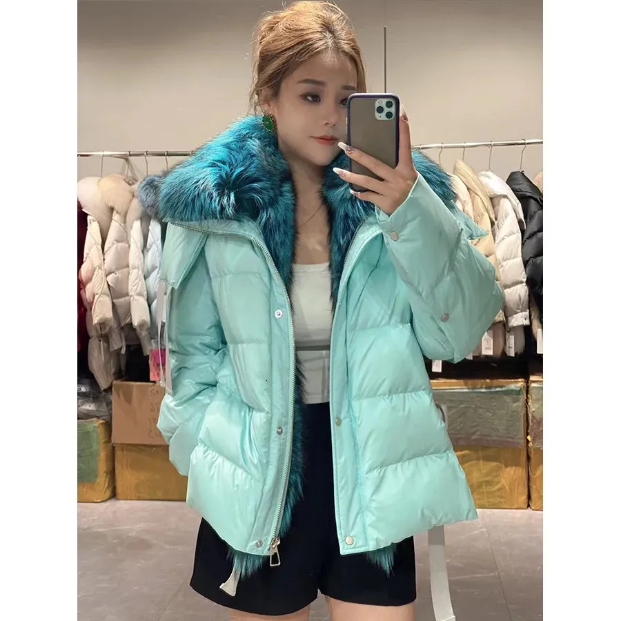 Womens Fur Faux Winter Jacket Women With Hood Warm Fashion High Quality In Outerwear Selling Jackets 231018