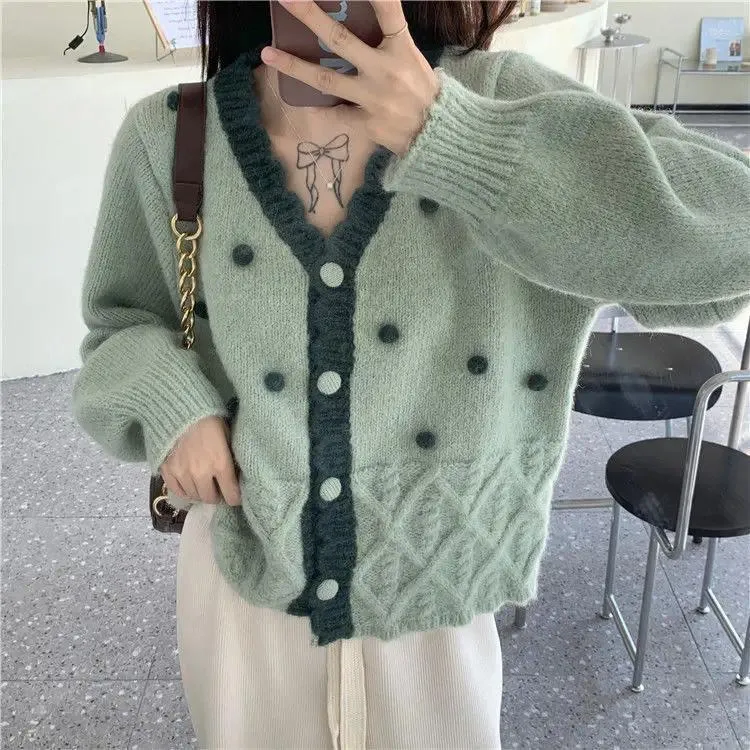 Women's Hoodies 2023 Autumn Light Luxury Fashion Sweater Women Loose Casual Long-sleeved Knitted Cardigan Jacket Boutique Clothing