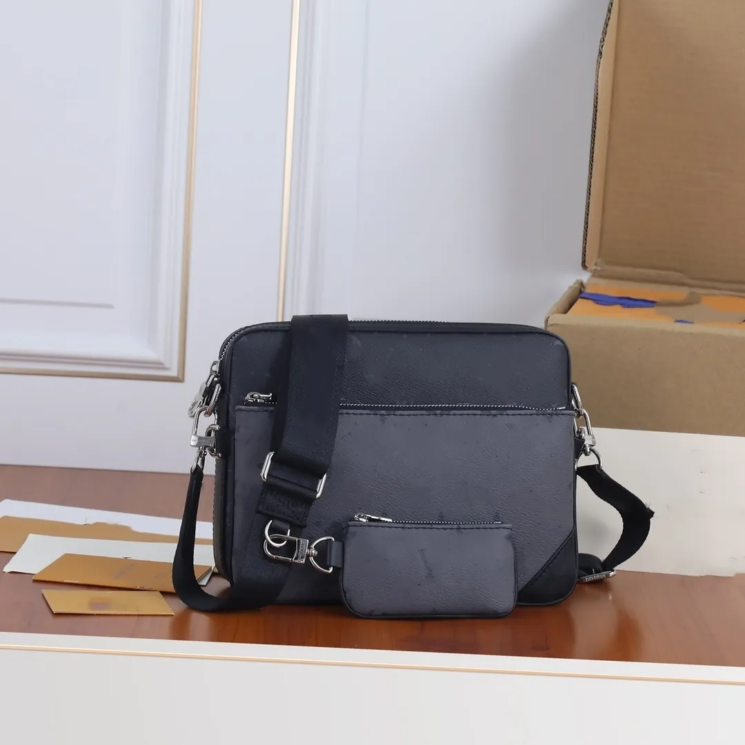 Luxus Handtasche Messenger Bag Designer 3-teilige Herren Umhängetasche Leder Canvas Mode klassische Handtasche Umhängetasche mit kleiner Geldbörse Großhandel