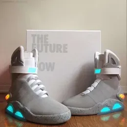 2023 Release Authentic Air Mag Back to the Future Fashion Sneakers Mens Women Sports Shoes LED Lighting Outdoor Trainers With Original Box