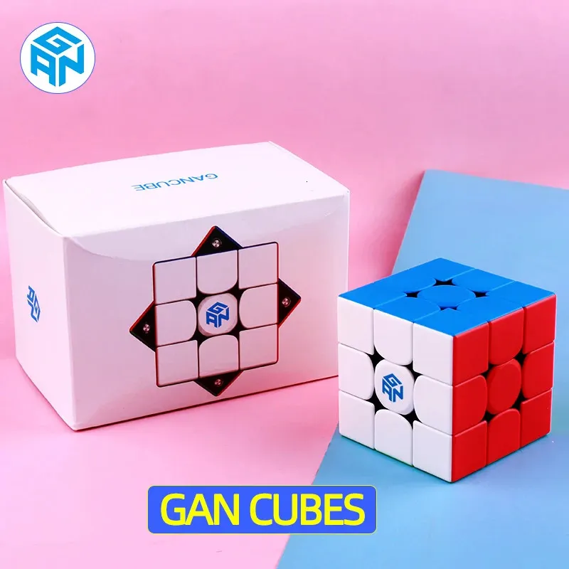Cubos mágicos Cubos GAN originales Cubo mágico magnético GAN356 M Velocidad GAN13 Maglev UV Puzzle GAN 12 UV GES Magico cubo gancube Juguete profesional 231019