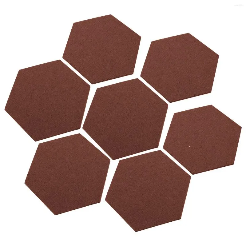 Frames 12 Pcs Felt Backdrop Wall Sticker Bee Pin Self-adhesive Memo Board Hexagonal Child