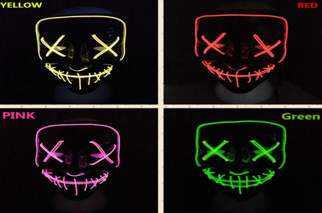 LED Light Up Poptrend Halloween Mask Led For Birthdays, Halloween, And