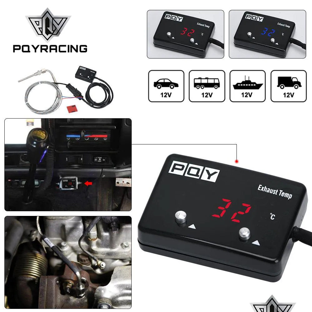 Digital Car Exhaust Temp Gauge Evc Meter With Sensor And Ext