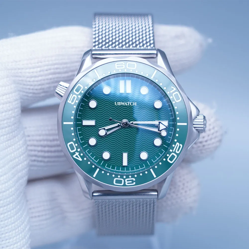 Мужские часы Diver 300M 42 мм, зеленый циферблат, 60-летний юбилей, автоматический механизм, нержавеющая сталь, стеклянная задняя панель, спортивные мужские часы, ремешок NOTA, новинка