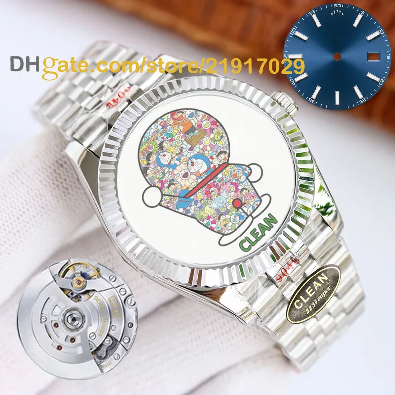 Montre de designer Montres 3235 Mouvement Montre mécanique automatique Code de synchronisation Montre Bande d'acier Saphir Propre Montres-bracelets d'usine Lumineux