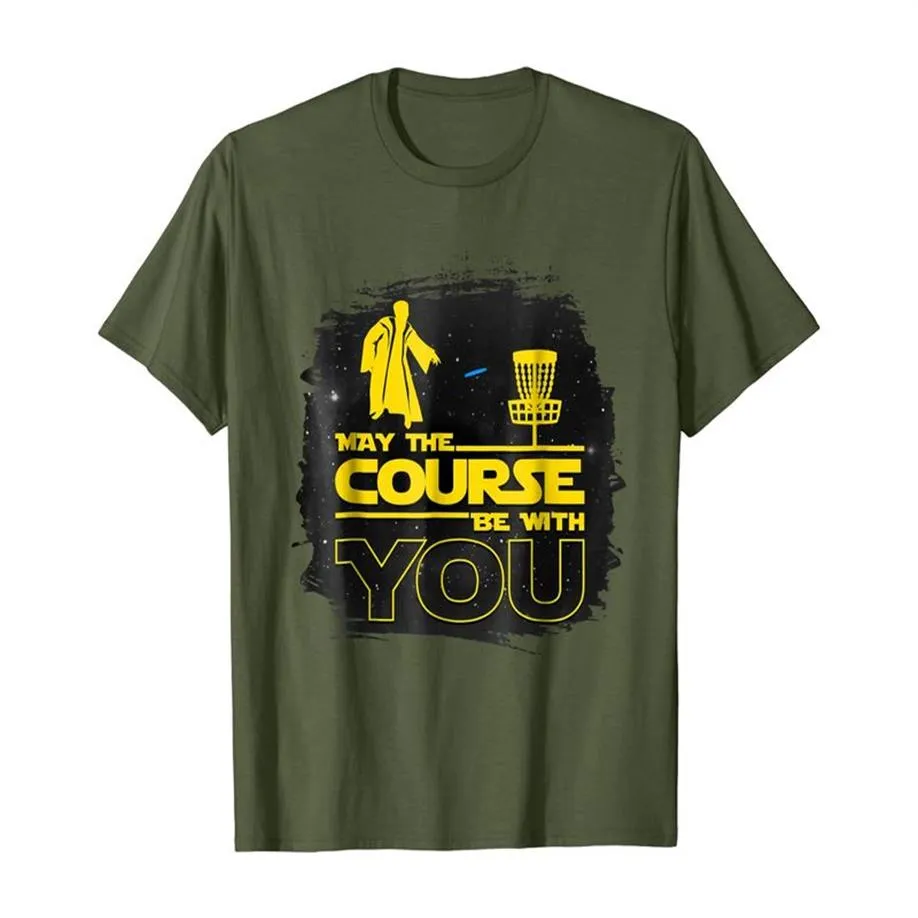 May The Course Be With You Funny Disc Golf T Shirt Men234y