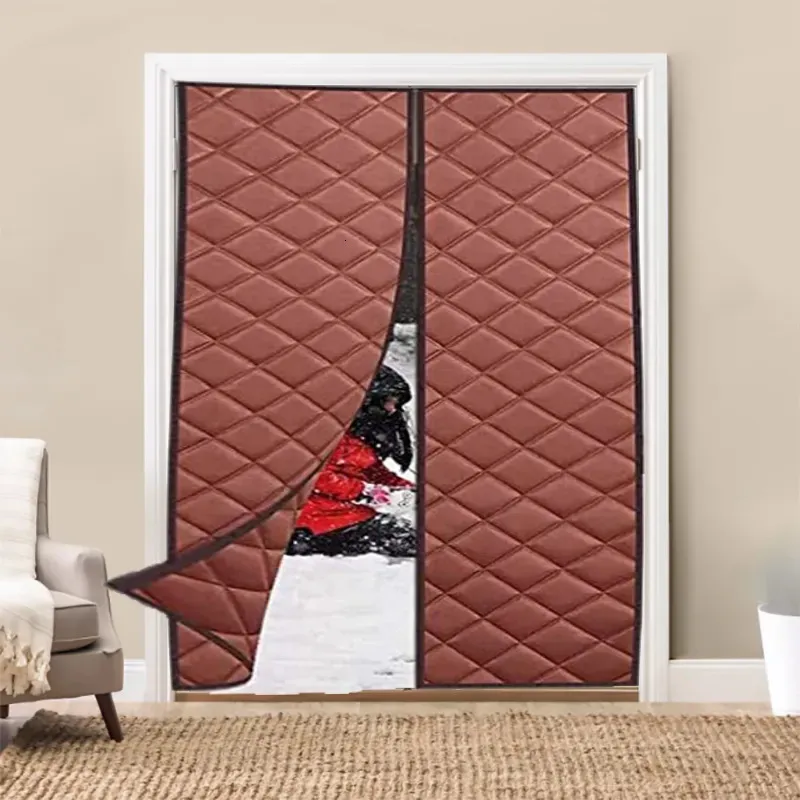 Wholesale Magnetic Thermal Insulated Door Curtain for Bedroom Warm