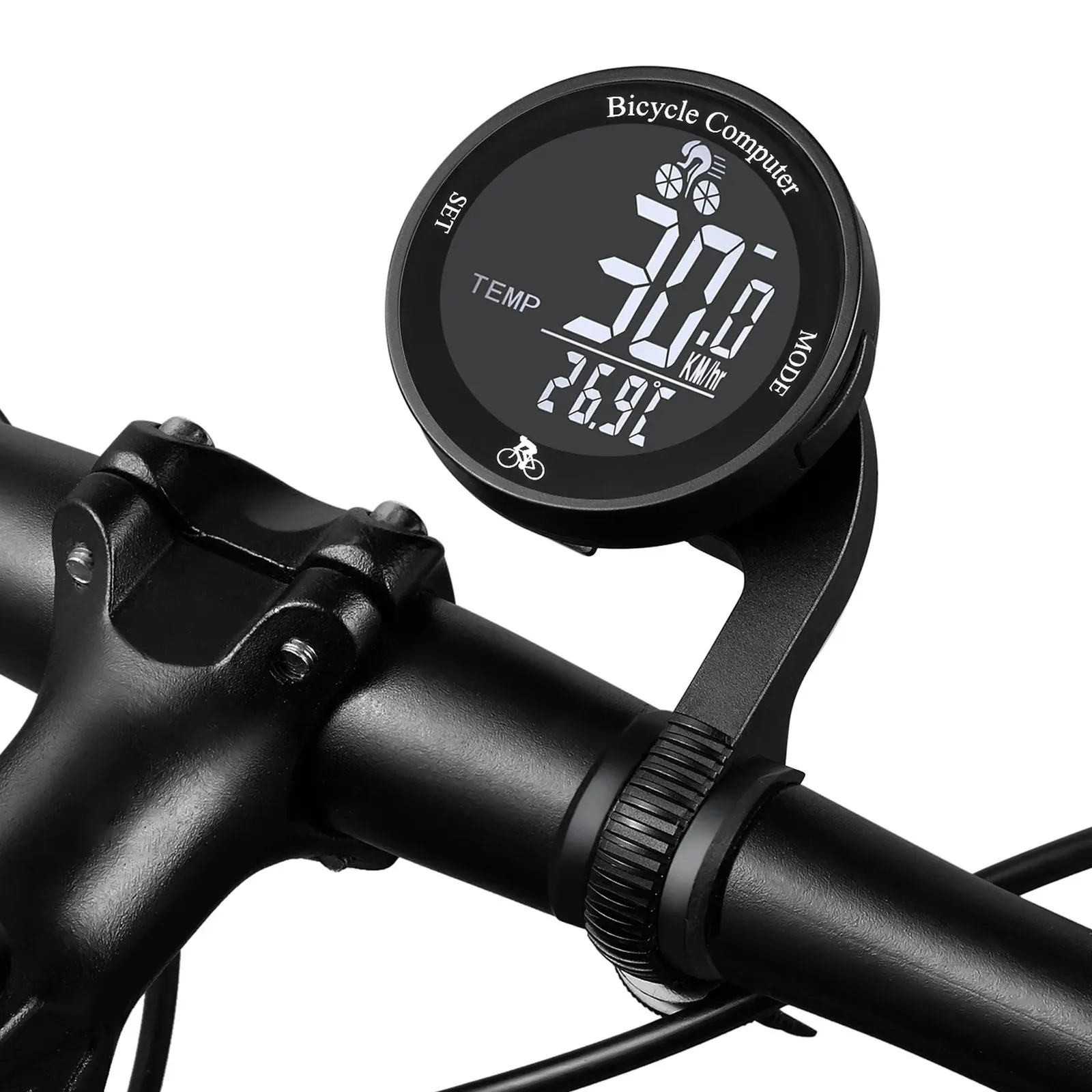 Cykeldatorer Trådlös cykel datorvattentät cykelmätare Multifunktionell LCD -skärmcykel Cycling Speedometer Mountain Bike Meter 231018