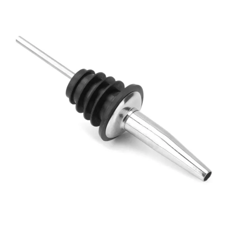 Stainless Steel Red Wine Stopper Cocktail Shaker Bar Tool Bakeware Liquor Spirit Pourer Spout With Rubber Stoppers SN634